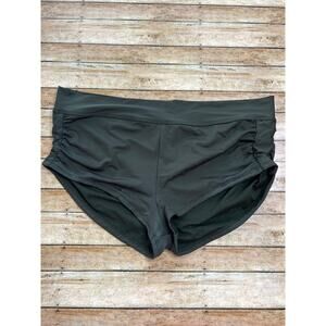Mossimo Women's Shortsie Swim Shorts Olive Green XL